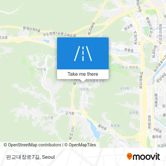 판교대장로7길 map