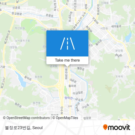 불정로23번길 map