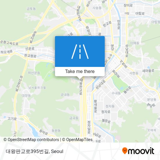 대왕판교로395번길 map