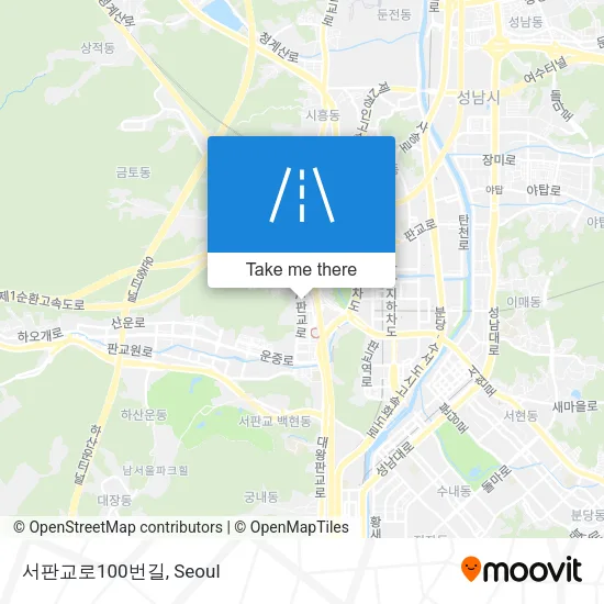 서판교로100번길 map