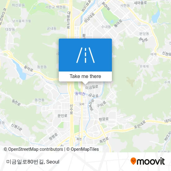 미금일로80번길 map
