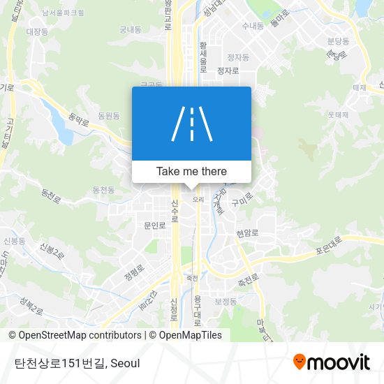 탄천상로151번길 map