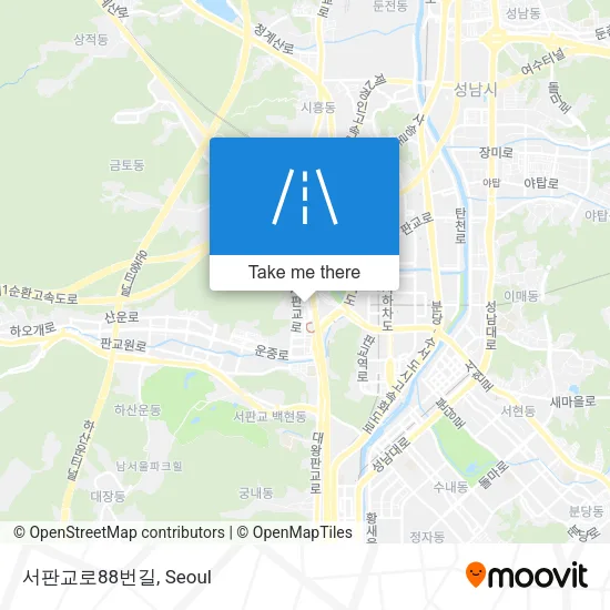 서판교로88번길 map