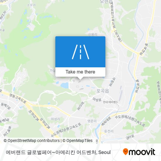 에버랜드 글로벌페어~아메리칸 어드벤처 map