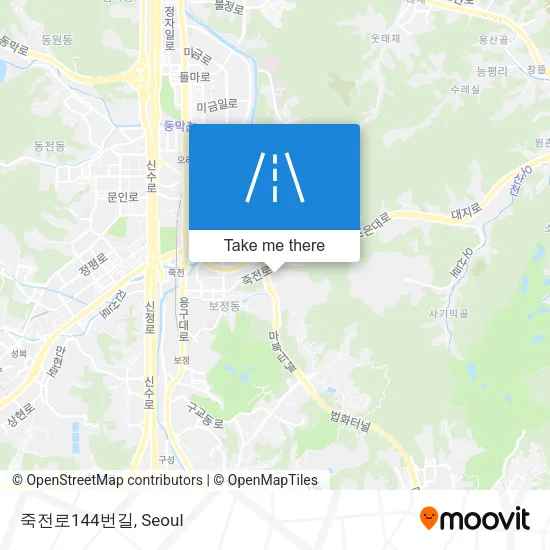 죽전로144번길 map