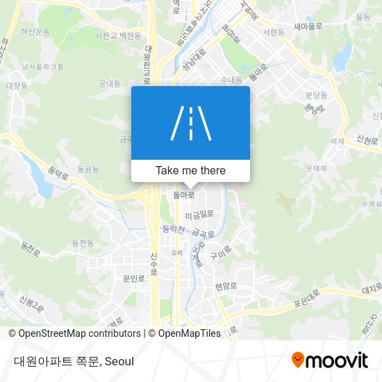 대원아파트 쪽문 map