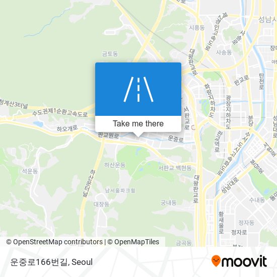 운중로166번길 map