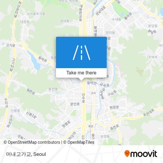 머내고가교 map