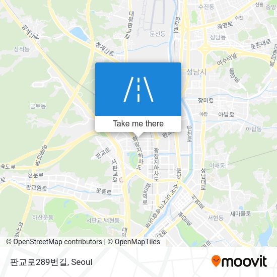 판교로289번길 map