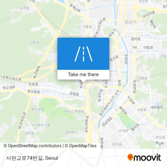 서판교로74번길 map
