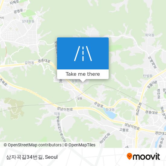 삼자곡길34번길 map