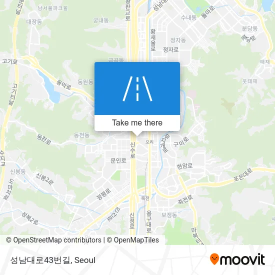 성남대로43번길 map