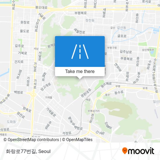 화랑로77번길 map