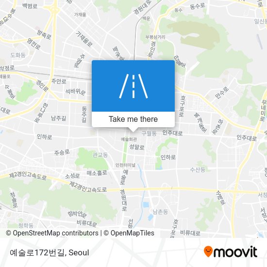 예술로172번길 map