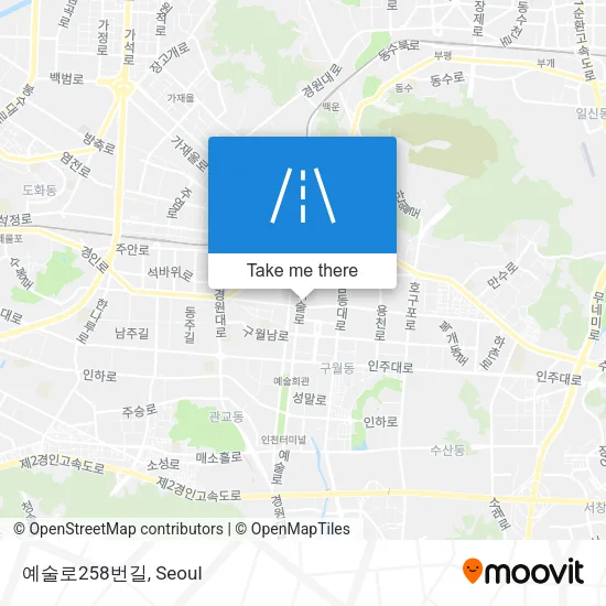 예술로258번길 map
