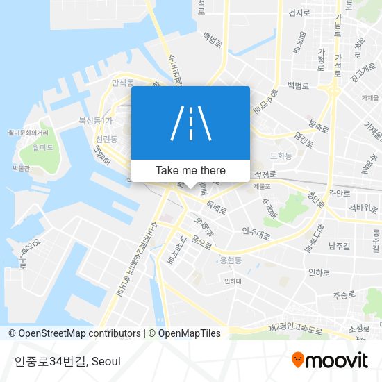 인중로34번길 map