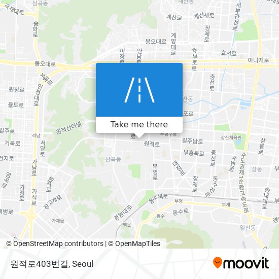 원적로403번길 map