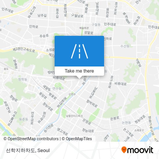 선학지하차도 map