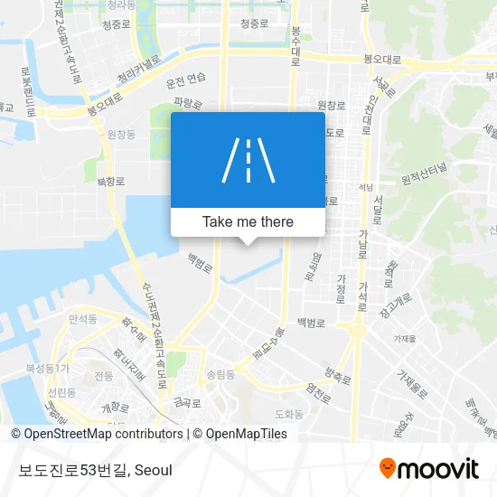 보도진로53번길 map