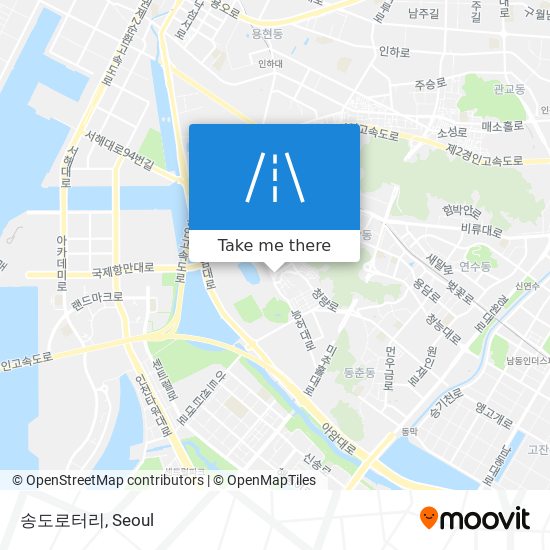 송도로터리 map