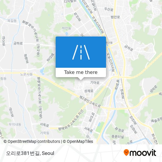 오리로381번길 map