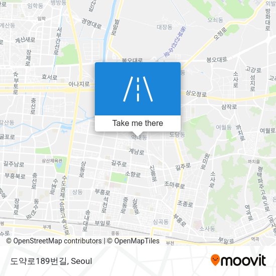 도약로189번길 map