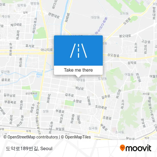 도약로189번길 map