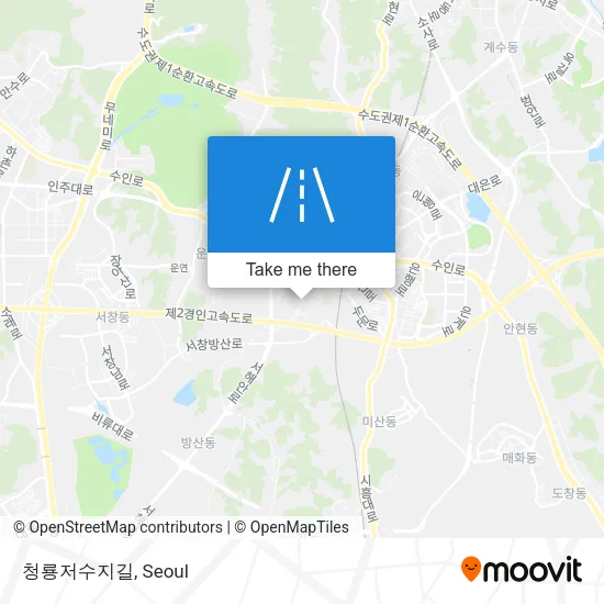 청룡저수지길 map