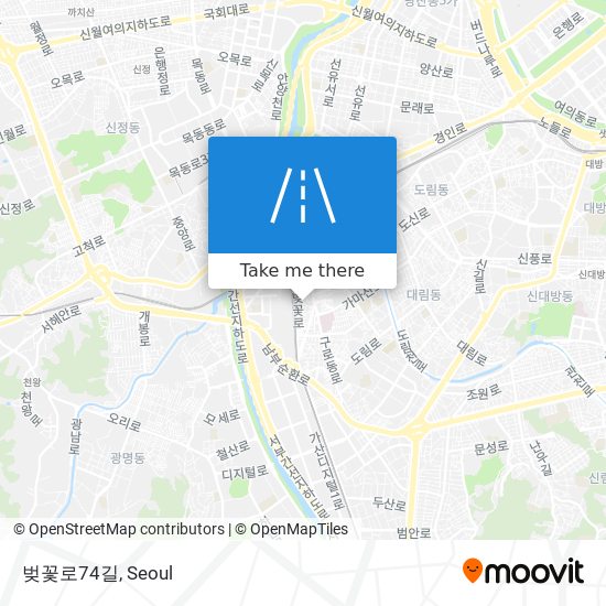 벚꽃로74길 map