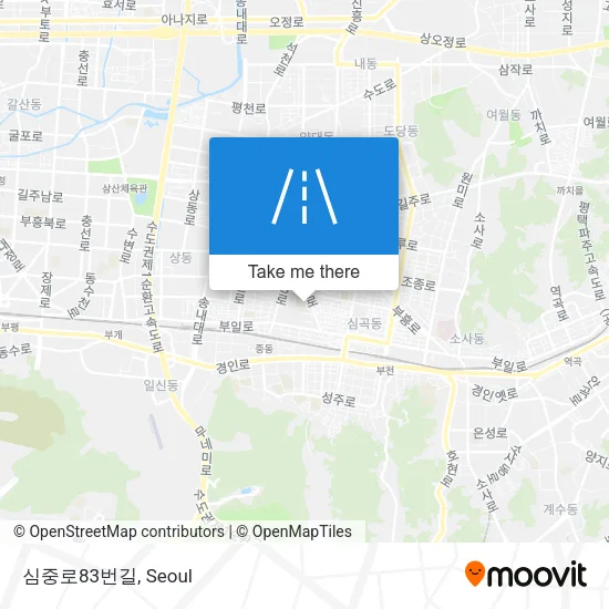 심중로83번길 map