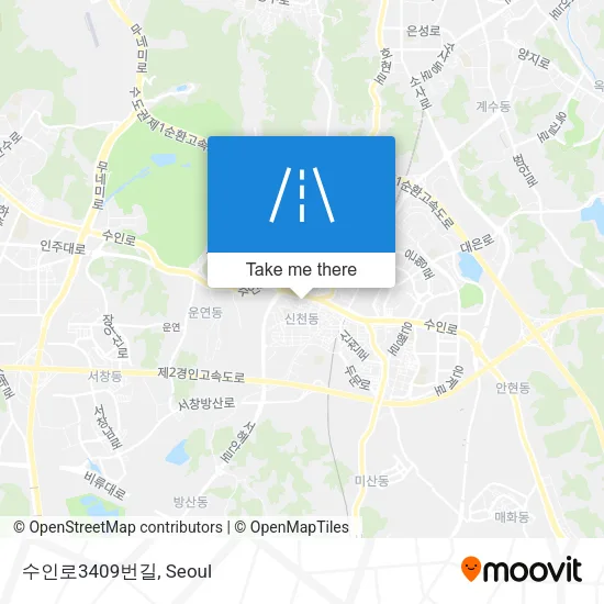 수인로3409번길 map