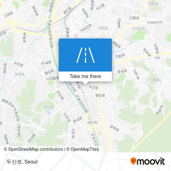 두산로 map