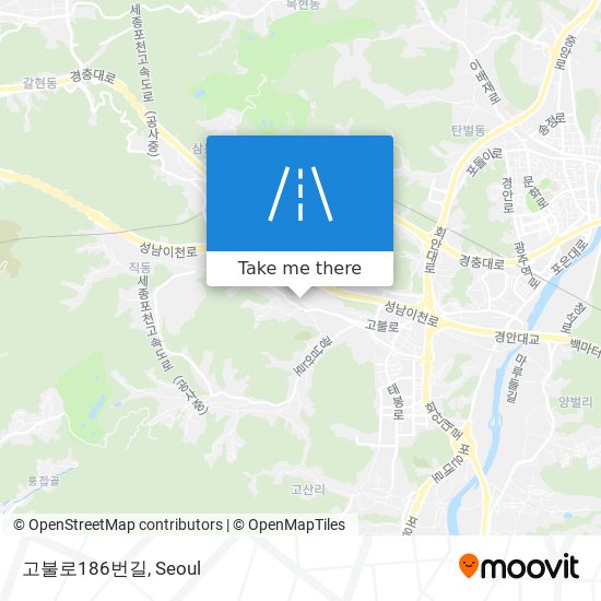 고불로186번길 map