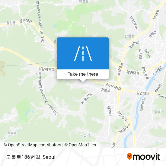 고불로186번길 map