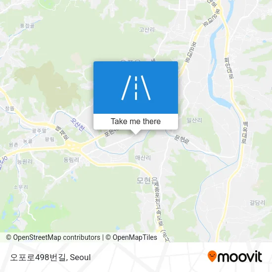 오포로498번길 map