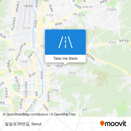 벌말로30번길 map