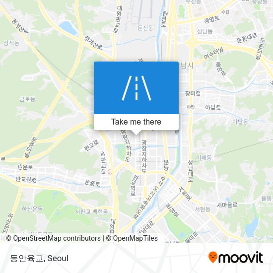 동안육교 map