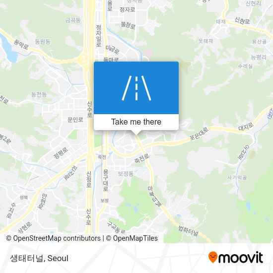 생태터널 map