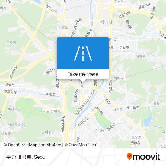 분당내곡로 map
