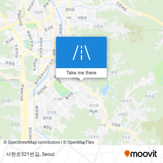 서현로321번길 map