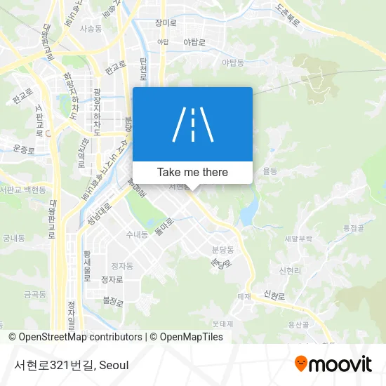 서현로321번길 map