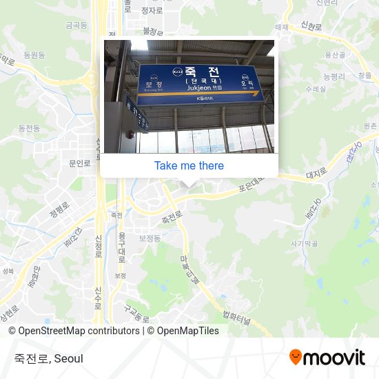 죽전로 map