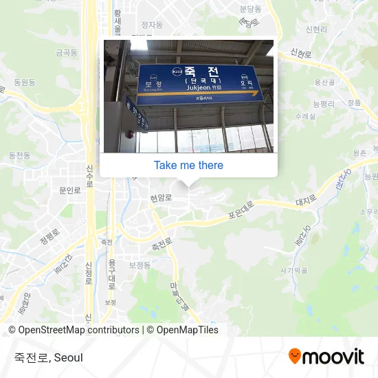 죽전로 map