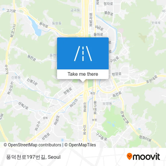 풍덕천로197번길 map