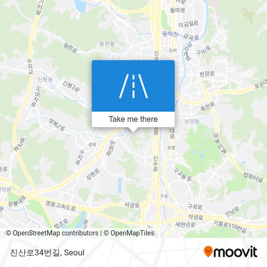 진산로34번길 map