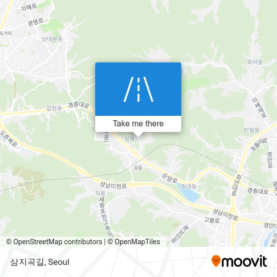 삼지곡길 map