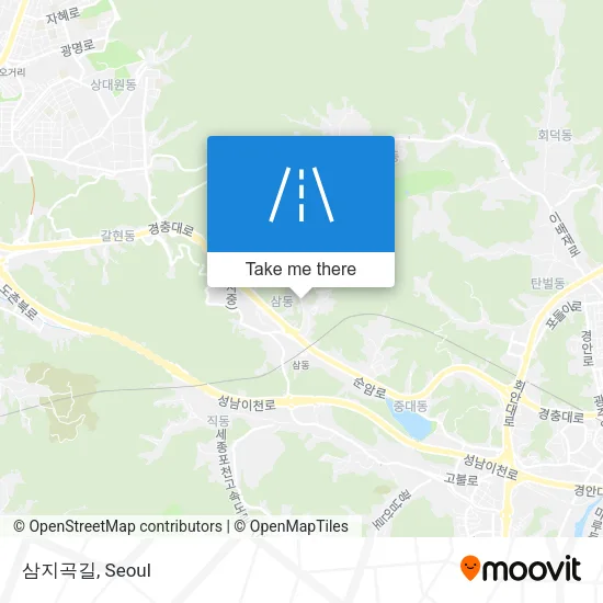 삼지곡길 map
