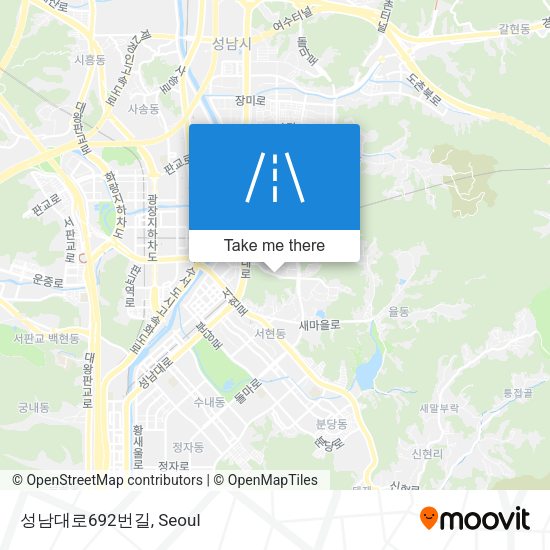 성남대로692번길 map