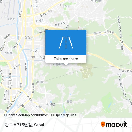 판교로715번길 map