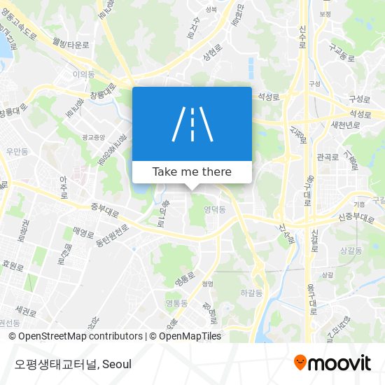 오평생태교터널 map